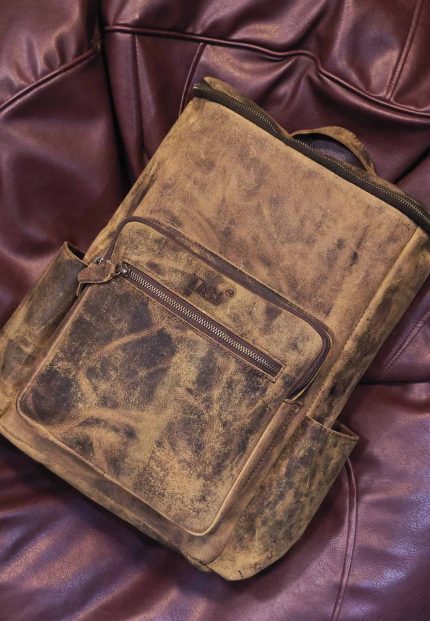 TNN Leather Gokyo Backpack premium genuine leather backpack with minimalist front design